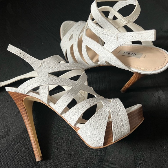 Guess Kasey Birdcage Ankle Platform Heels - Picture 4 of 6